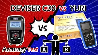 Low Budget YURI YCM99G vs DEVISER C30 Digital Meter Comparison Video: RF Level, MER Accuracy Test