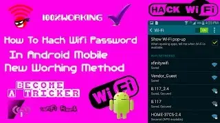 How to Hack WiFi Password 100% Working | WiFi Password Hack Very Easily | Become A Tricker