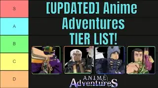 [OUTDATED] The ULTIMATE Anime Adventures TIER LIST!