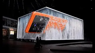 Naked Eye 3D LED Display Vivo X80. DOOH advertising billboard 2022. Anamorphic. suesha.pov@gmail.com