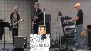 EUGENE GASSI playing saxophone with SPYDER'S WEB Band