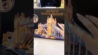 CubicFun TowerBridge 3D Puzzle Building ASMR#3dpuzzle #asmr #asmrsounds #london #towerbridge #shorts
