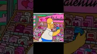 Homer&rsquo;s Valentines Day card joke #love #funny #cards #thesimpsons #simpsons #cartoon #short #jokes