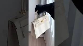 🧁🧁Craie fits perfectly with GoldHermes Kelly 25 Epsom 10 Craie GHW