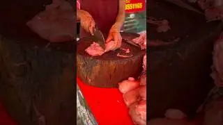 Cutting of chicken #meat #trending #chicken #butcher #shorts
