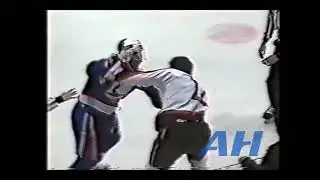 OHL Dec. 19, 1991 Tom Sullivan,WIN v Craig Fraser,DET Windsor Spitfires Detroit Compuware Ambassador