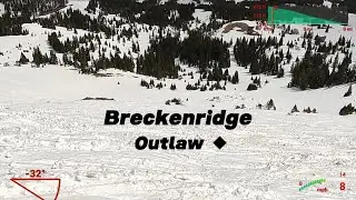 Breckenridge - Outlaw -Advanced Ski Trail in the Peak 8 area.  Access via Horseshoe T-bar Lift