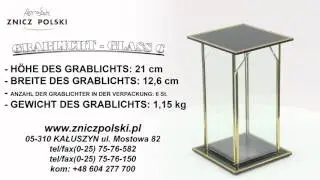 Grablaternen - KERZEN Trauer -GLASS C - Grablichter kunstvoll  - Bestattung