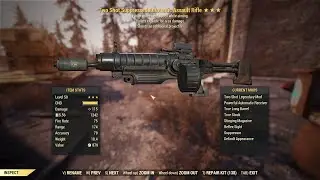 Fallout76: 2 Shot Explosive Automatic Assault Rifle.