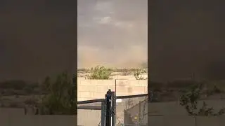 Man Films Huge Dust Devil Swirling From Backyard in Tucson, Arizona