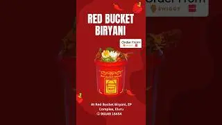 Nothing beats a red bucket biryani.#foodie #eluru #redbucket #elururedbucket #biryani #elurufoodies