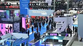 Delegates arrive at Mobile World Congress 2024