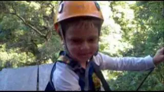 Felton/Hale Family on Canopy Zipline in Vulcan Baru