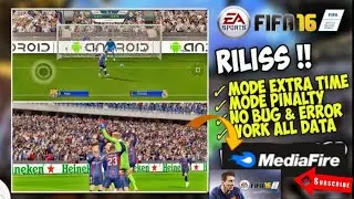 FIFA 16 MOD 23 ANDROID OFFLINE EXTRA TIME AND PENALTY MOD + CAREER MOD !!