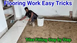 Floor Tiles लगाने का सही तरीका | Perfect Leveling & Fitting Tricks