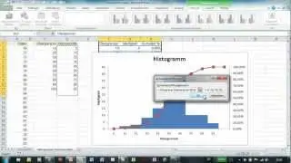 Excel - Histogramm über Datenanalyse erzeugen