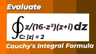 Evaluate the Line Integral using the Cauchy's Integral Formula