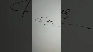 KABEER Name Signature Style #Shorts #signaturestyles #signature #writingskills #calligraphy