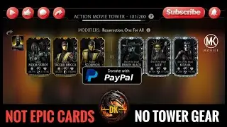 Fatal Action Movie Tower 185 & Reward 🎮 Mortal Kombat Mobile/MK Mobile #mortalkombatmobile #mkmobile