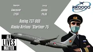 Boeing 737-800  | #AlaskaAirlines Starliner 75 | Vancouver - Juneau