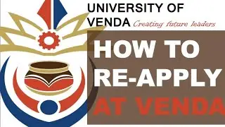 How to Apply | Re-apply at University of Venda for 2025
