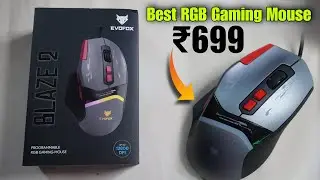 EvoFox Blaze 2 RGB Wired Gaming Mouse | High Performance 8 Programmable Buttons
