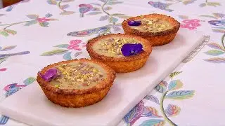 Tartaletas de coco y chocolate blanco