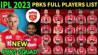 IPL 2023 - Punjab Kings Final Squad | PBKS Team Final Players List |DC 2023 Squad |IPL PBKS Squad