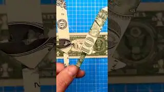 How To Fold A 1 Dollar Bill Into A Sword - Quick And Easy Money Origami Guide  #diy #origami