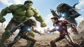 Epic Showdown | Hulk & Iron Man vs Predators | Ultimate Battle