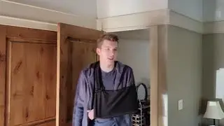 Walking into an Insurance Commerical