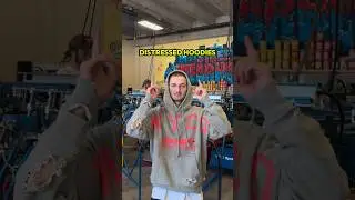 Screen Printing Hoodies with holes!?🤔🤔#screenprinting #streetwear #screenprintshop #clothingbrandtip