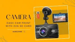 BOOGIIO Dash Cam Front | 1080P FHD Car Driving Recorder | 32GB SD Card Included | 3'' IPS Screen