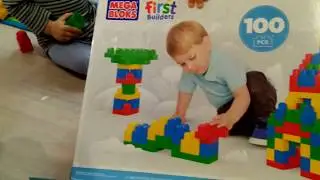 Тест Мегаблокс от Fisher Price пятерняшками