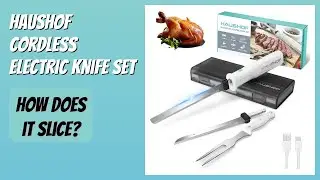 REVIEW (2026): HAUSHOF Cordless Electric Knife Set. Features