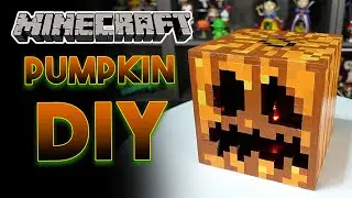 DIY Minecraft Pumpkin: Easy Halloween Craft Tutorial!