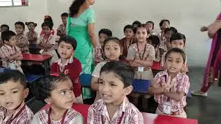 SATHWIK VIDYA MANDIR, Goraguntepalya Bangalore- English and Number orals by LKG Students