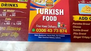 Turkish Food Karim Park Lhr Using our Software Bank. if u need restaurant software call 0324 4492876