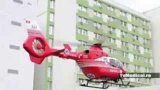 Elicopter SMURD, decolare de la Spitalul Județean Timișoara - 20.01.2014 ora 11:30