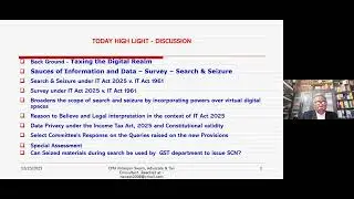 Taxing Digital Realm : Survey,Search, Seizure & Special Assessments Framework Income Tax, Act 2025