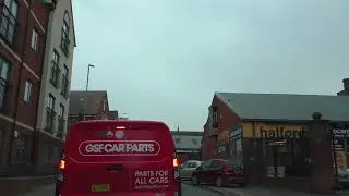 Driving On Hylton Road, North Parade, Dolday, The Butts & Shaw Street, Worcester, England