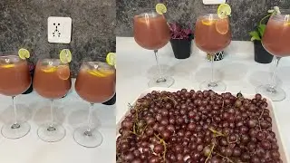 Fresh Grape Juice Recipe 🍇 | How to make Grape Juice at Home | Happy Life
