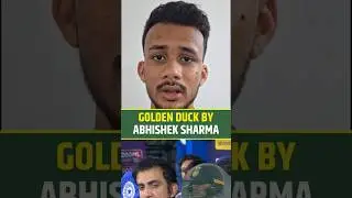 GOLDEN DUCK BY ABHISHEK SHARMA 🥲 #abhisheksharma #indvsnz #t20worldcup #trending #cricket #viral