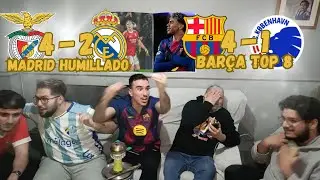 BAR&Ccedil;A TOP 6, MADRID HUMILLADO | REACCI&Oacute;N AL FC BARCELONA 4-1 COPENHAGUE Y AL BENFICA 4-2 REAL MADRID