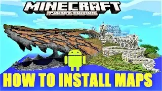 Minecraft PE - How to install maps on android !  MCPE 1.0.5 | 2017