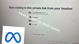 How to cast your meta quest on developer menu 