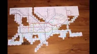 Time Lapse video of London Underground map Jigsaw