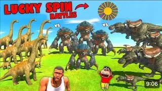 MOST RANDOM LUCKY SPIN BATTLE in Animal Revolt Battle Simulator with SHINCHANand FRANKLIN