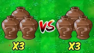 PVZ 1 Hybrid Challenge - 3 Zombie Vases VS 3 Plants Vases - Who Will Win?