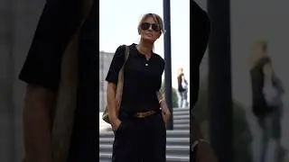 The Quiet Power of Black: A Timeless Look to Shine with Simplicity #fashiontrends #ootd #streetwear